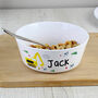 Personalised Digger Plastic Bowl, thumbnail 1 of 4