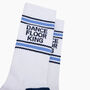 Dance Floor King Organic Cotton Sports Socks In White, thumbnail 2 of 4