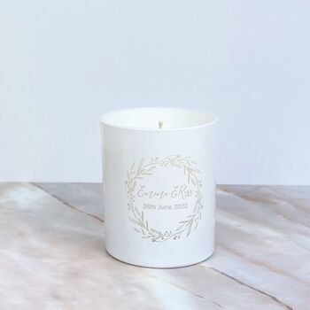 Engraved Wedding Candle, 2 of 3