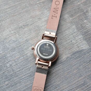 Rose Gold Unisex Watch With Free Engraving, 3 of 3