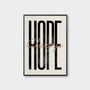 Hope, Always Hope, Letterpress Positive Quote Print, thumbnail 1 of 6