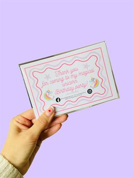 Six Unicorn Fairy Princess Party Bags With Five Fillers, 12 of 12