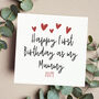 Happy First Birthday As My Mummy Card, thumbnail 1 of 3