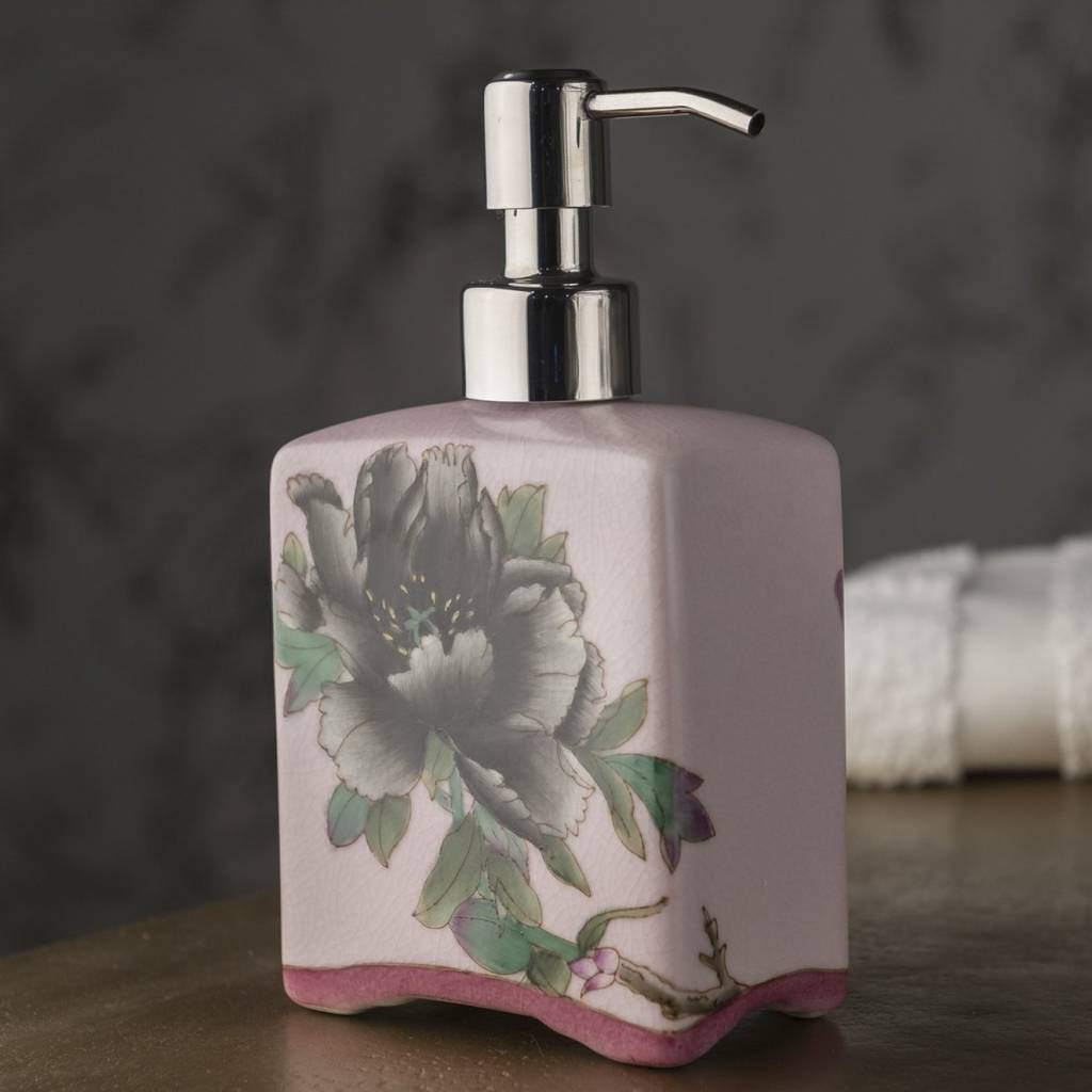Hand Painted Ceramic Soap Dispenser By Orchid | notonthehighstreet.com