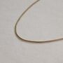 18 K Gold Plated Snake Chain Necklace, thumbnail 3 of 5