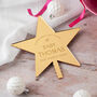 Personalised Baby Coming Soon Christmas Tree Topper, thumbnail 1 of 7