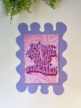 Palma Violet Wall Print Blobby Frame Print Included, 6 of 6