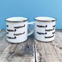History Of Spitfires Enamel Mug, thumbnail 3 of 4