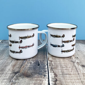 History Of Spitfires Enamel Mug, 3 of 4