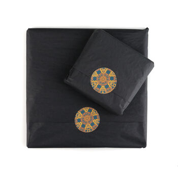 Sage Green And Grey Interwoven Trees Art Nouveau Coaster Set, 8 of 10