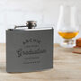 Personalised Hipflask Graduation Gift For Son, thumbnail 1 of 4