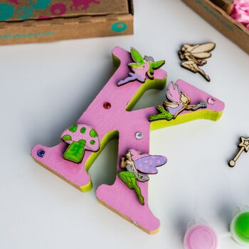 Personalised Paint Your Own Fairy Wooden Letter, 5 of 7