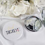 Bride To Be Personalised Pocket Mirror, thumbnail 4 of 7