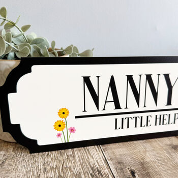 Personalised Floral Garden Sign For Home Decoration, 5 of 5