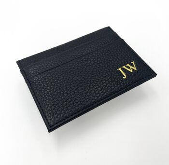 Personalised Genuine Pebble Leather Card Holder, 3 of 6