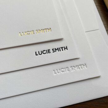 Personalised Luxury Pressed Note Cards, 4 of 5
