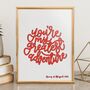 You’re My Greatest Adventure Print, Personalised Valentine’s Day Gift, thumbnail 2 of 6