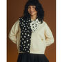 Scattered Dots Wool And Cashmere Scarf Black And White Women, thumbnail 1 of 2