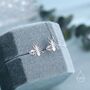 Sterling Silver 2D Ant Stud Earrings, thumbnail 3 of 11