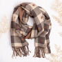 Heart And Tartan Cashmere Blend Winter Scarf, thumbnail 3 of 8