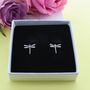 Dragonfly Stud Earrings, thumbnail 1 of 2
