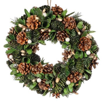 Forest Pine Cone Winter Wreath, 2 of 6