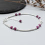Ruby And Sterling Silver Bracelet, July Birthstone Jewellery, thumbnail 5 of 5