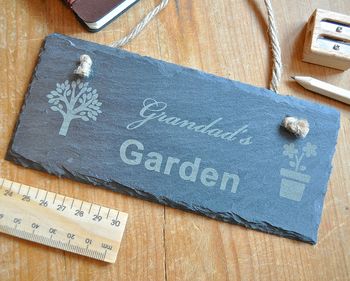 Personalised Garden Slate Sign, 4 of 5