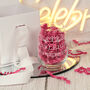 Personalised Floral Divide Stemless Glass And Coaster Gift Set, thumbnail 7 of 7