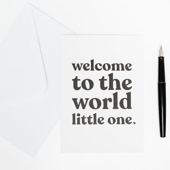 'Welcome To The World Little One' Card, 2 of 4