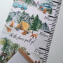 Personalised Off On An Adventure Height Chart, thumbnail 5 of 6