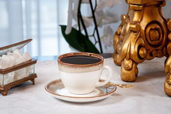 Mix And Match 12 Handmade Pottery Tea Cup Andsaucer Set, Porcelain Tableware Cup, 11 of 12