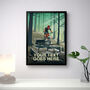 Personalised Mountain Bike Forest Poster, thumbnail 2 of 6