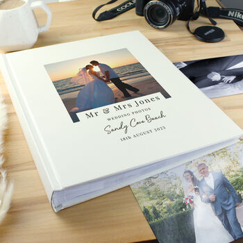 Personalised Modern Wedding Photo Album, 5 of 6