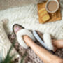 Sen Rose Gold Mules Sheepers Slippers, thumbnail 2 of 11