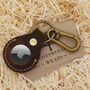 Personalised Apple Air Tag Genuine Leather Keychain, thumbnail 2 of 6