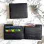 Men's Black Leather Wallet With Rfid Protection, thumbnail 1 of 4