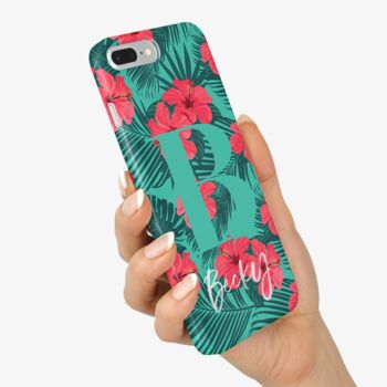 Personalised Tropical Flower Phone Case, 2 of 6
