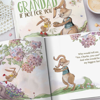 Personalised Grandad Keepsake Book, 'If Not For You', 8 of 10