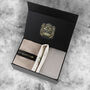 Mens Luxury Hm5 Stone Tweed Tie Gift Box Set, thumbnail 1 of 3