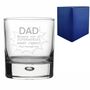 Personalised Superhero Dad Bubble Whisky Glass, thumbnail 3 of 4