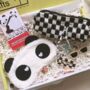 For Teens The Perfect Pamper Panda Gift Box Set With Stationary Black, thumbnail 2 of 12