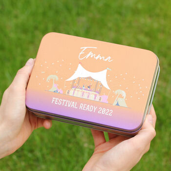 Personalised Music Festival Cutlery Tin Gift, 5 of 8