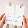 Reserved Row Sign With Satin Ribbon – Wedding Aisle Signage, thumbnail 3 of 11