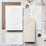 Magnolia Handmade Paper Wedding Invitation, thumbnail 1 of 1