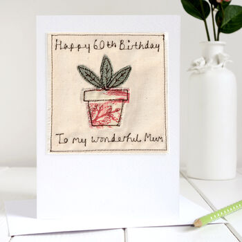 Personalised Houseplant Birthday Or Mother’s Day Card, 6 of 12