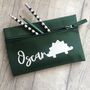 Personalised Child's Name Dinosaur School Pencil Case, thumbnail 1 of 3