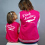 Personalised Pink Ladies Varsity Jacket Set, thumbnail 1 of 5