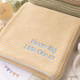 Baby Unisex Mini Stripe Yellow And Grey Baby Blanket, thumbnail 1 of 7