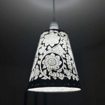 Hanging Leather Lampshade Tholu Bommalata, 8 of 8